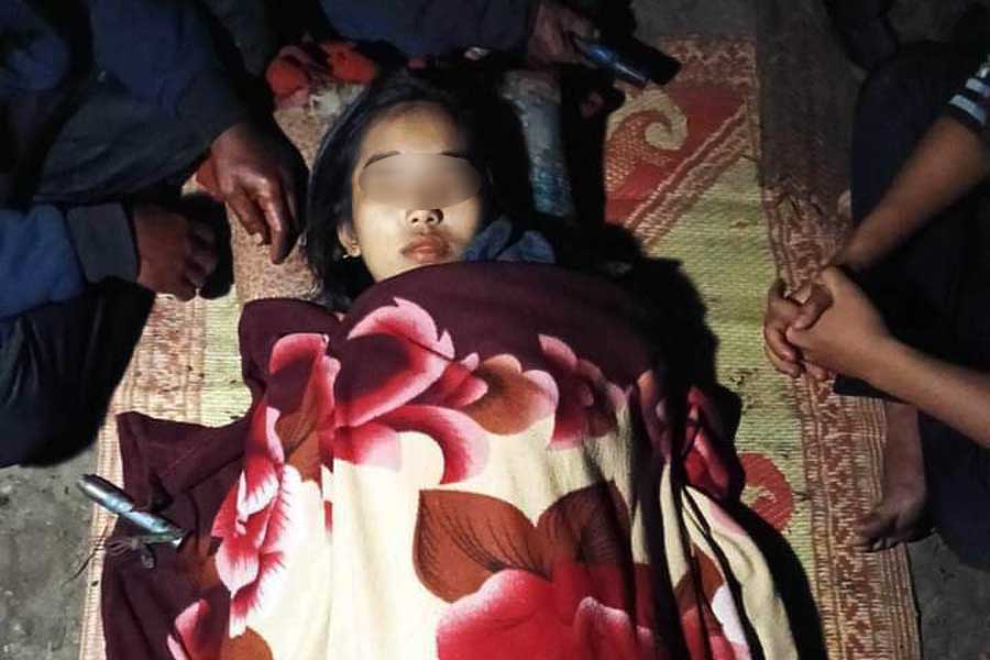 A junta shelling killed an IDP student in Kharuchaung Village, Rathedaung Township, on January 4. (Photo: Supplied)